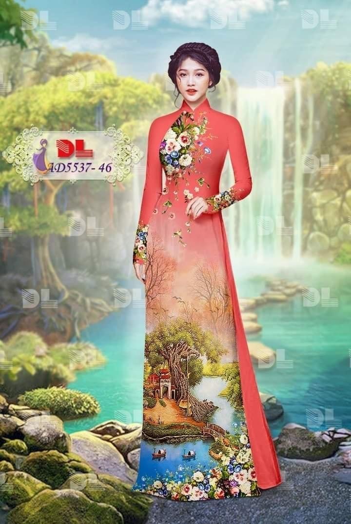Vải áo dài phong cảnh dl-5537 - Ảnh 23