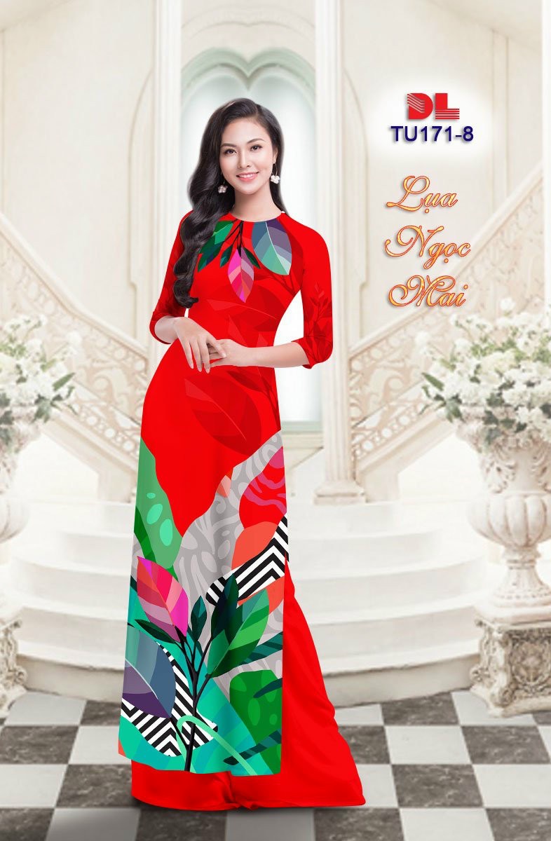 Vải áo dài chiếc lá Dltu-171 - Ảnh 5