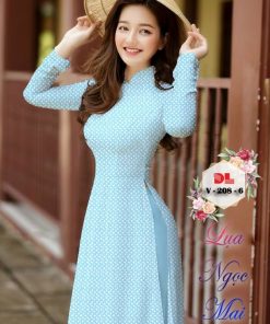 Vải áo dài hoa văn Dlv-208