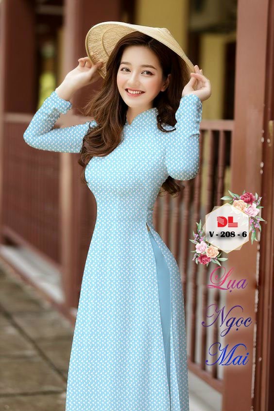 Vải áo dài hoa văn Dlv-208