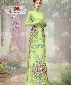 Vải áo dài hoa văn dl-9150