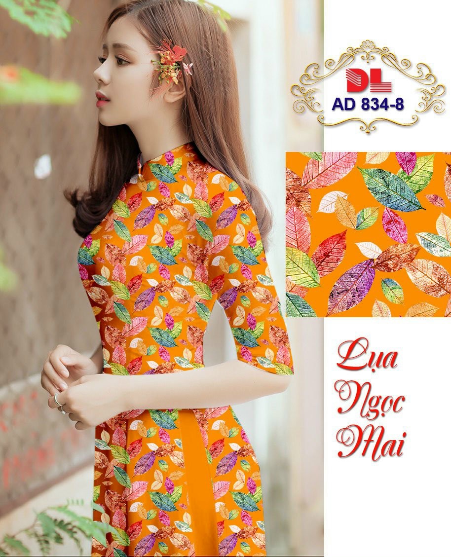 Vải áo dài chiếc lá Dlad-834 - Ảnh 11