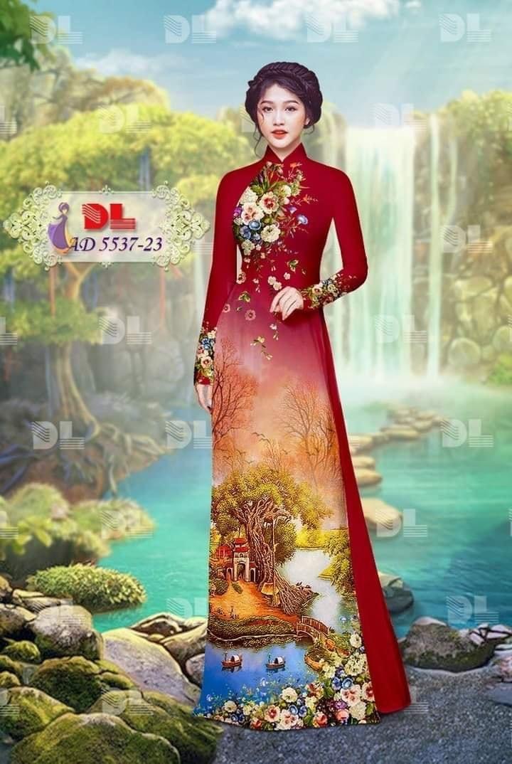 Vải áo dài phong cảnh dl-5537 - Ảnh 26