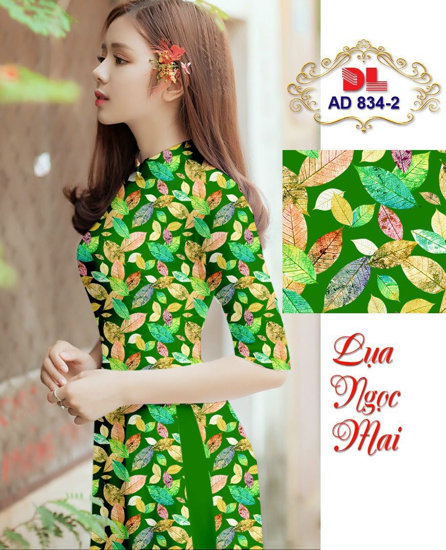 Vải áo dài chiếc lá Dlad-834 - Ảnh 6