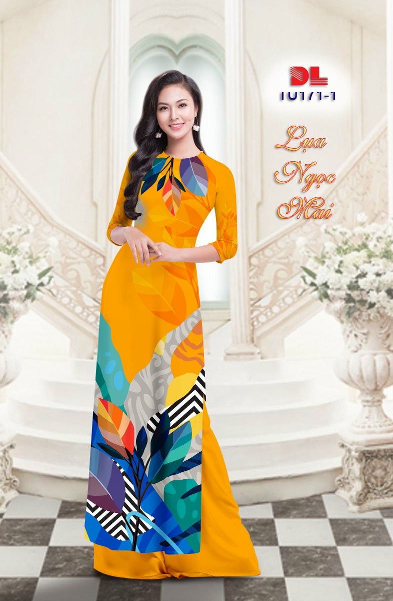 Vải áo dài chiếc lá Dltu-171 - Ảnh 10