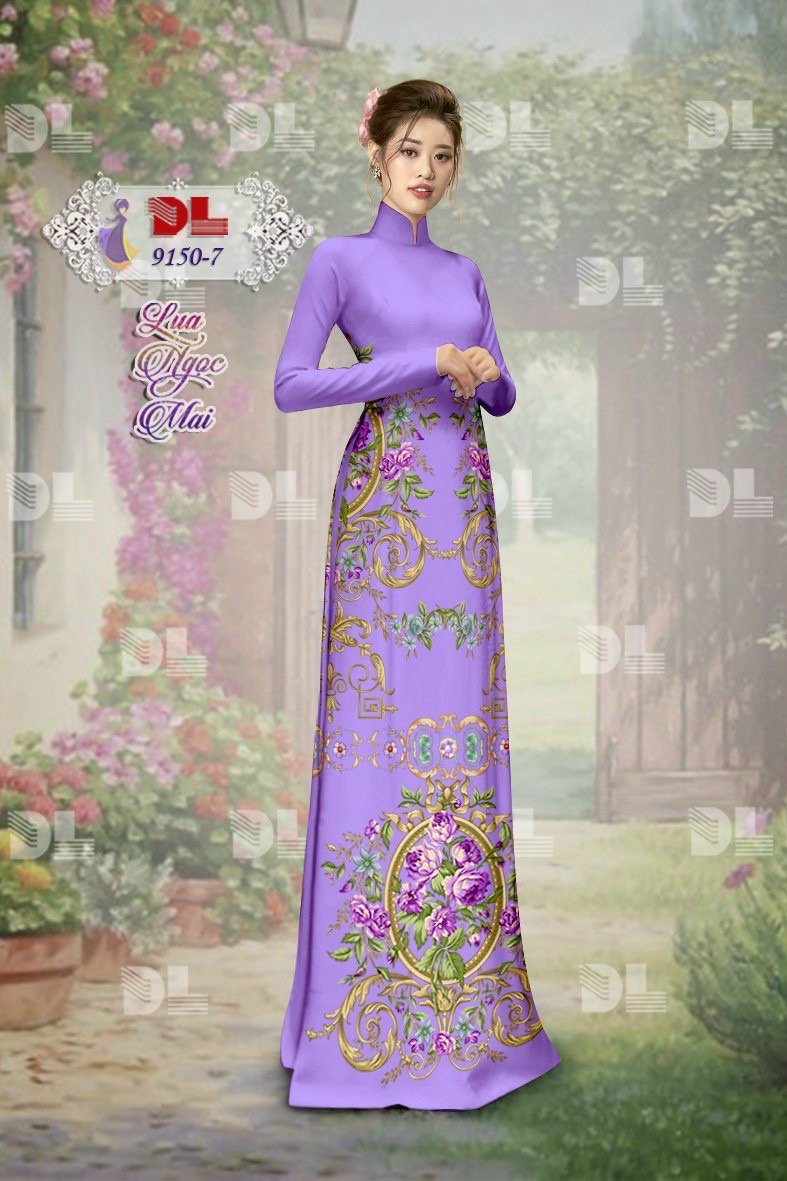 Vải áo dài hoa văn dl-9150 - Ảnh 25
