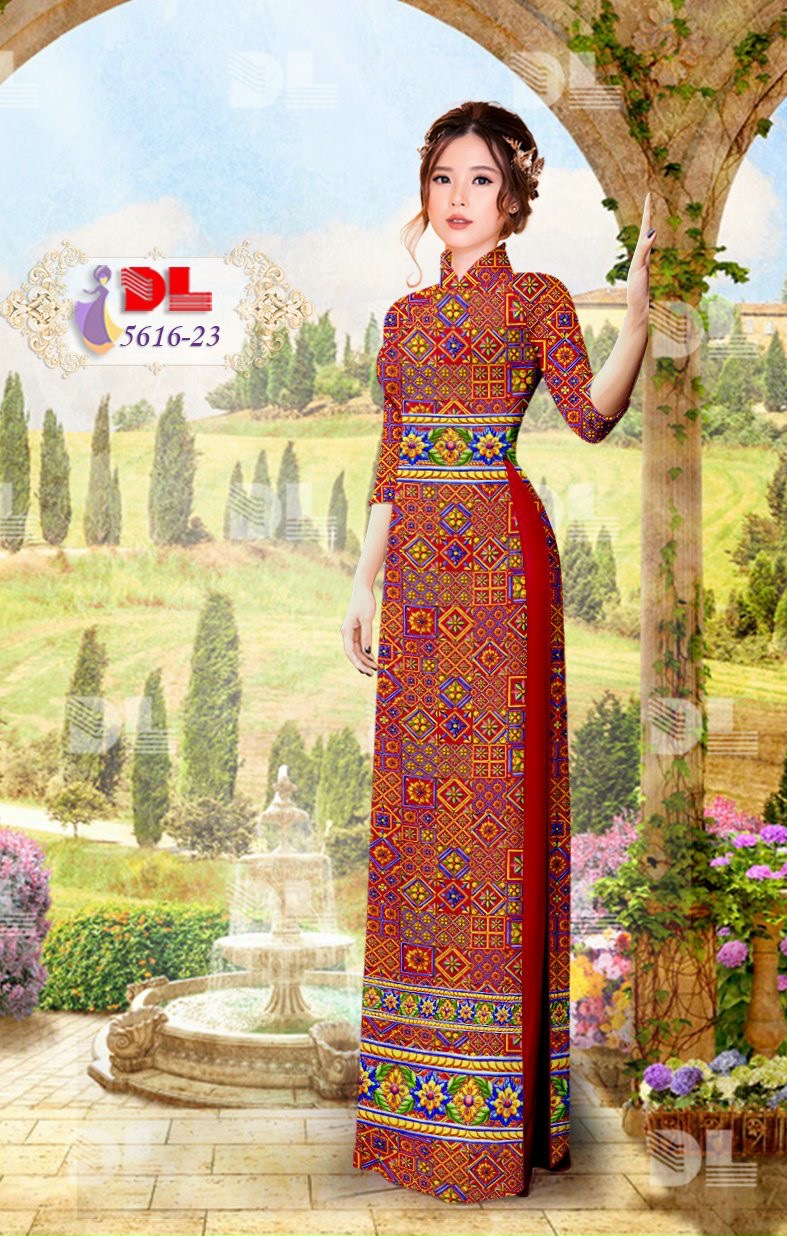 Vải áo dài hoa văn Dl-5616 - Ảnh 16