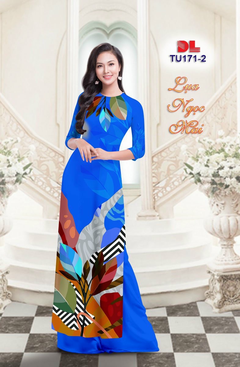 Vải áo dài chiếc lá Dltu-171 - Ảnh 2