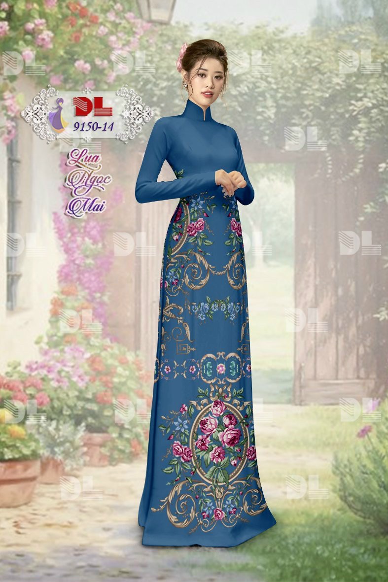 Vải áo dài hoa văn dl-9150 - Ảnh 20