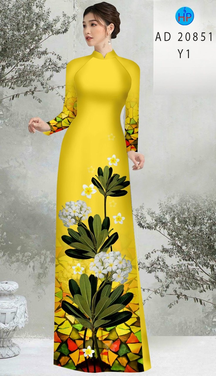 Vải áo dài hoa sứ AD 20851 - Ảnh 4