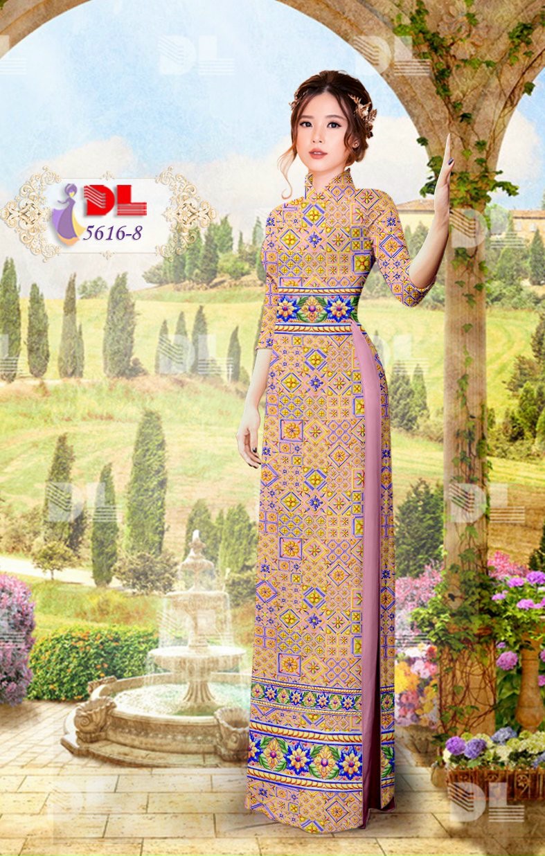 Vải áo dài hoa văn Dl-5616 - Ảnh 20