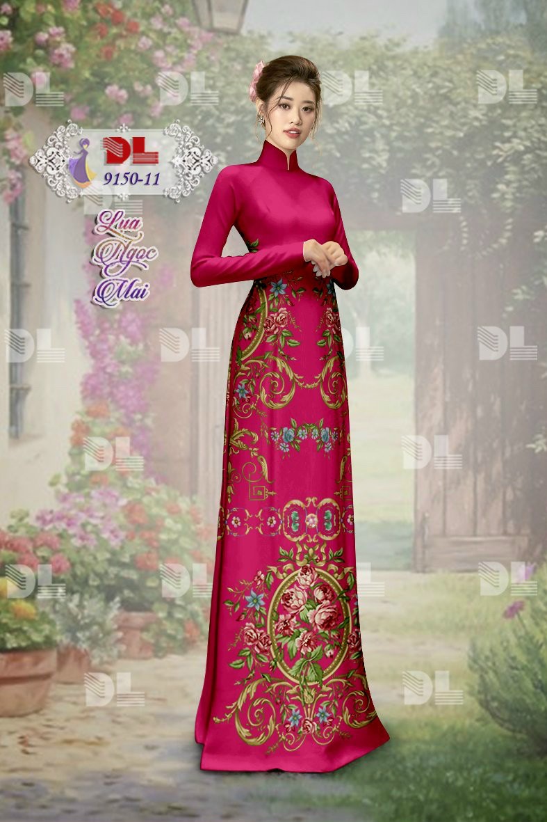 Vải áo dài hoa văn dl-9150 - Ảnh 24