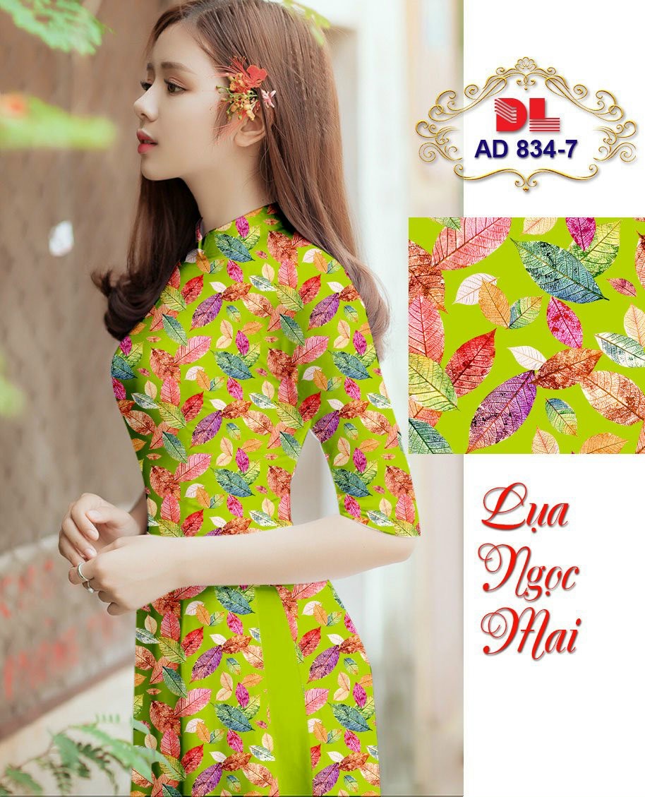 Vải áo dài chiếc lá Dlad-834 - Ảnh 10