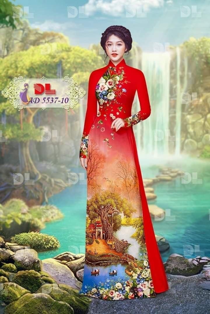 Vải áo dài phong cảnh dl-5537 - Ảnh 30