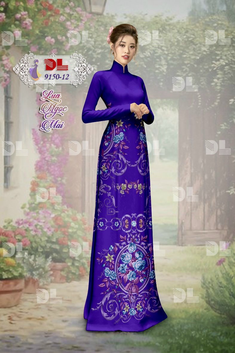 Vải áo dài hoa văn dl-9150 - Ảnh 27