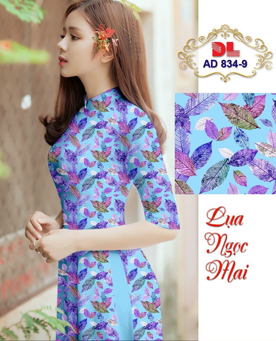 Vải áo dài chiếc lá Dlad-834 - Ảnh 8