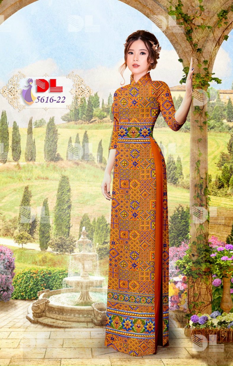 Vải áo dài hoa văn Dl-5616 - Ảnh 15