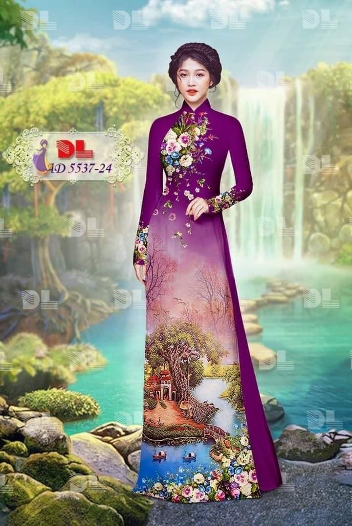 Vải áo dài phong cảnh dl-5537 - Ảnh 24