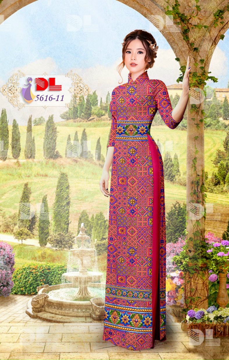 Vải áo dài hoa văn Dl-5616 - Ảnh 23
