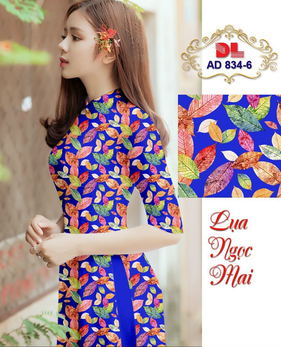 Vải áo dài chiếc lá Dlad-834 - Ảnh 9