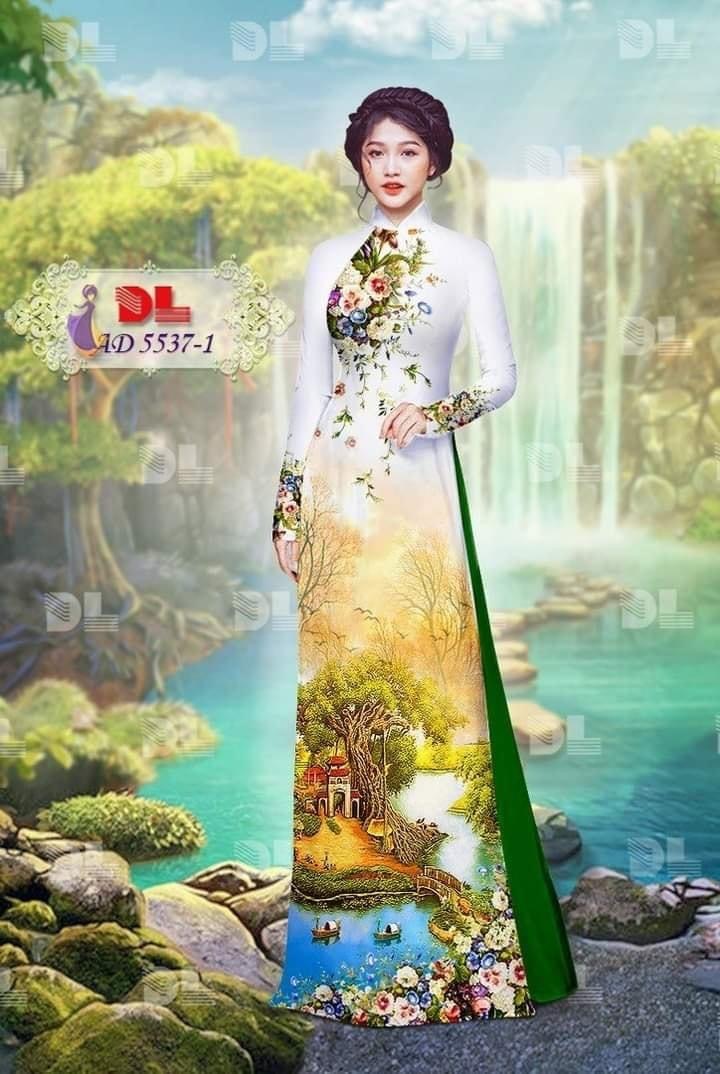 Vải áo dài phong cảnh dl-5537 - Ảnh 31