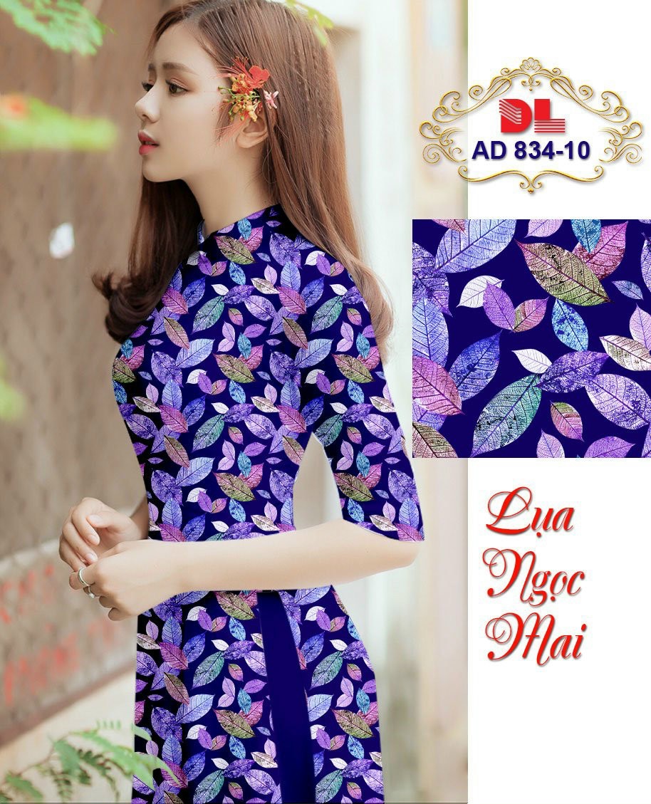 Vải áo dài chiếc lá Dlad-834 - Ảnh 7