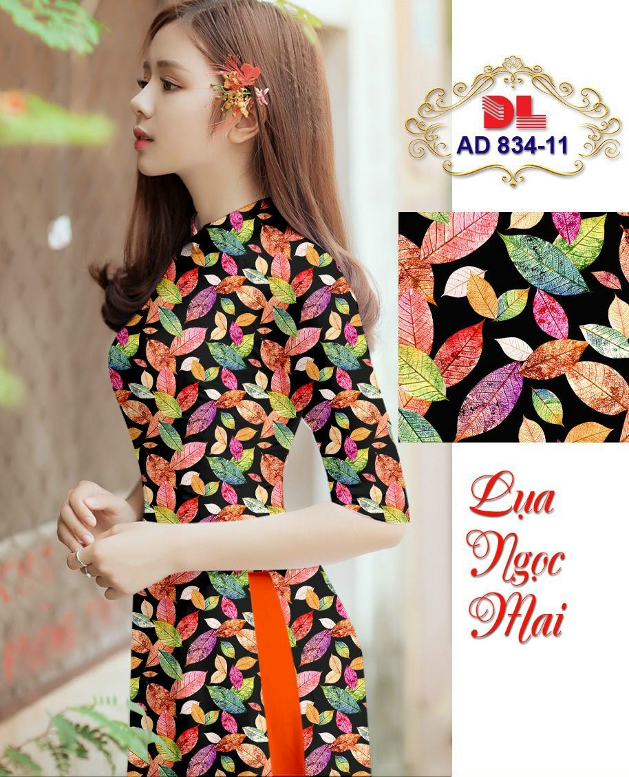 Vải áo dài chiếc lá Dlad-834 - Ảnh 16