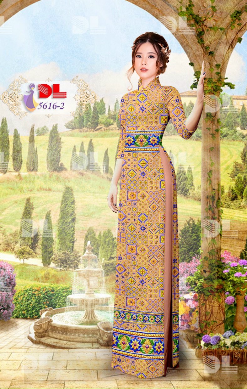 Vải áo dài hoa văn Dl-5616 - Ảnh 17