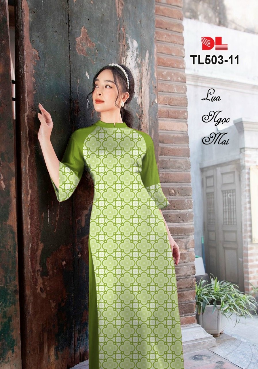 Vải áo dài hoa văn dltl-503 - Ảnh 6