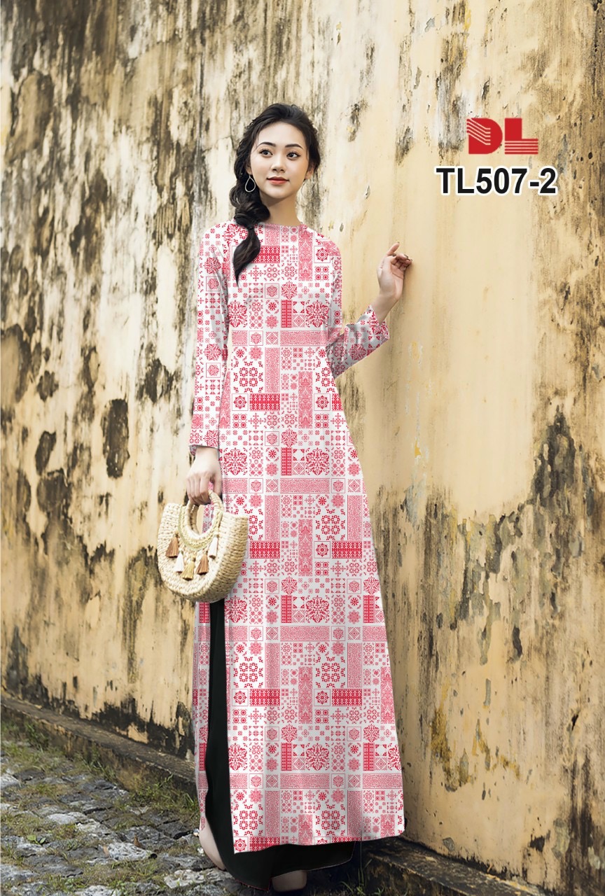 Vải áo dài hoa văn dltl-507 - Ảnh 10