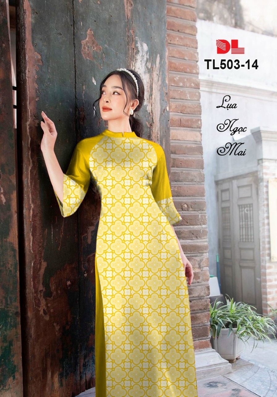 Vải áo dài hoa văn dltl-503 - Ảnh 4