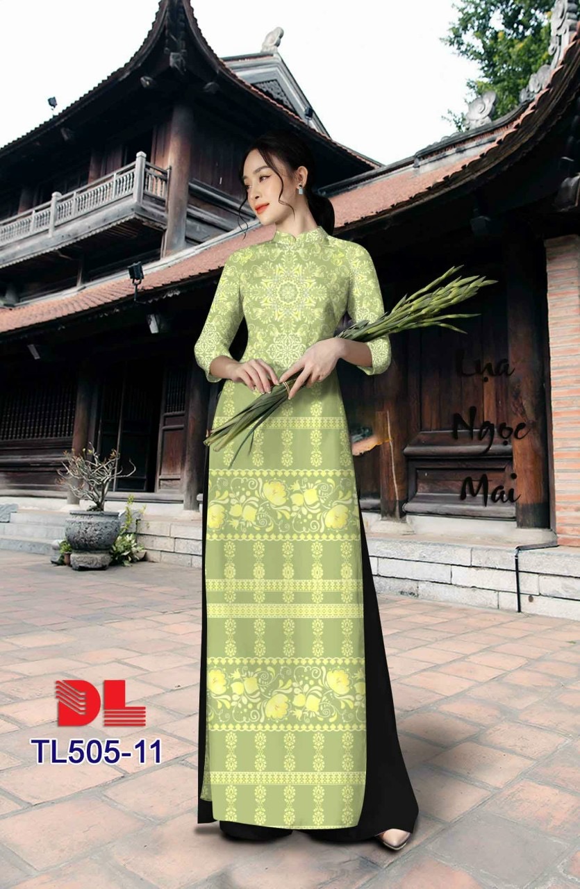 Vải áo dài hoa văn dltl-505 - Ảnh 13
