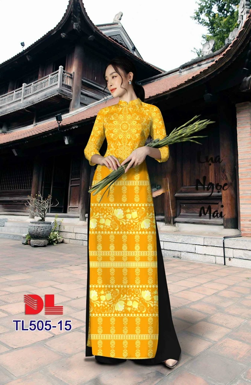 Vải áo dài hoa văn dltl-505 - Ảnh 16