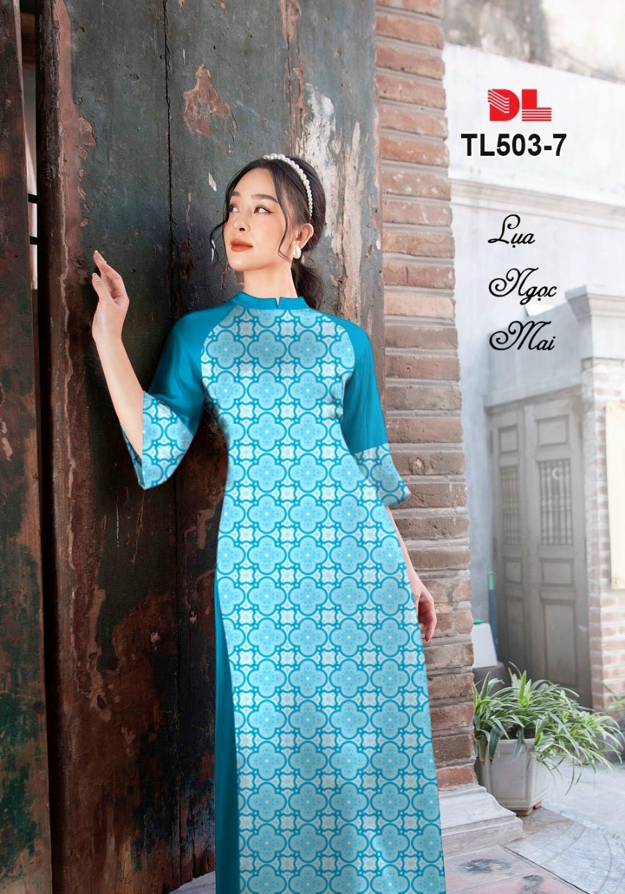 Vải áo dài hoa văn dltl-503 - Ảnh 7