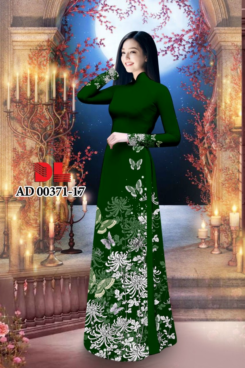Vải áo dài hoa cúc dlad-00371 - Ảnh 17