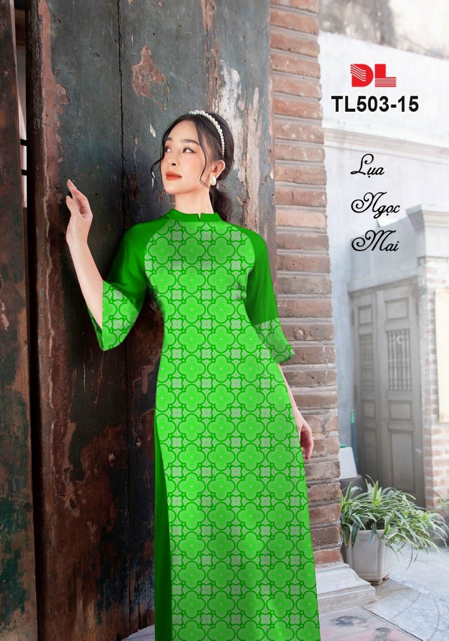 Vải áo dài hoa văn dltl-503 - Ảnh 3