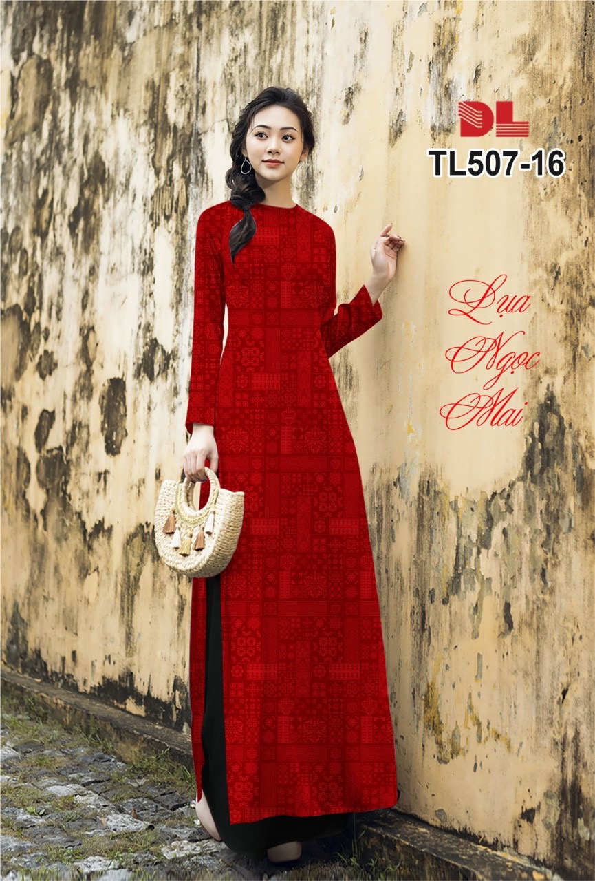Vải áo dài hoa văn dltl-507 - Ảnh 6