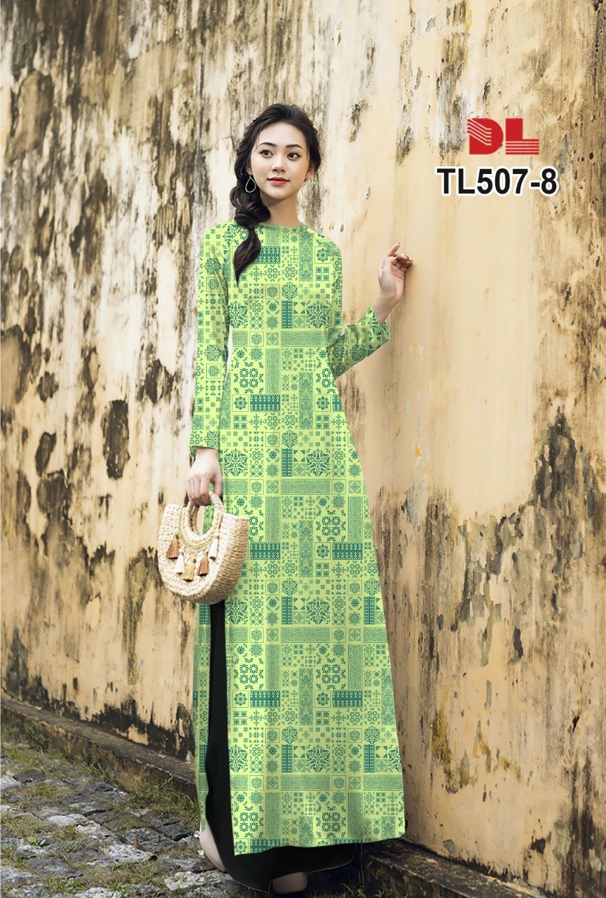 Vải áo dài hoa văn dltl-507 - Ảnh 15