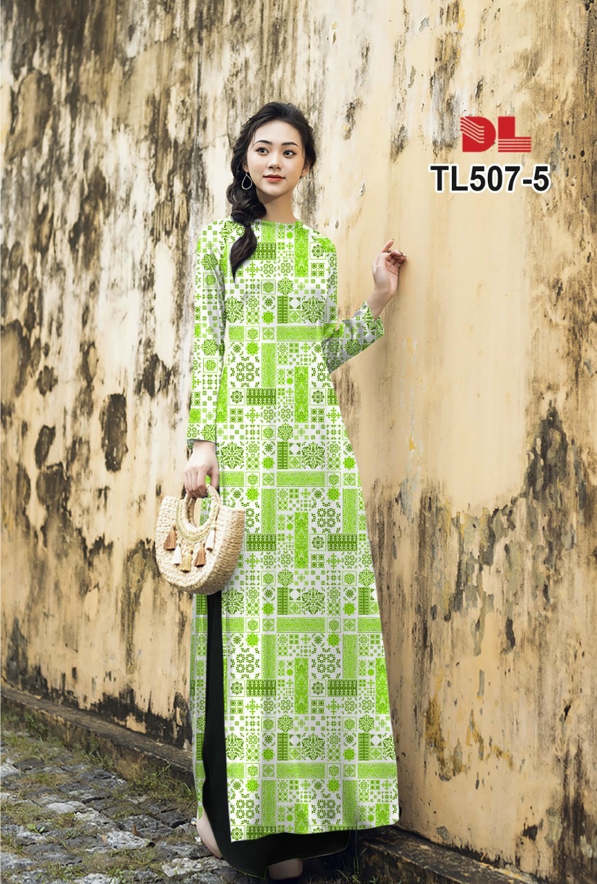 Vải áo dài hoa văn dltl-507 - Ảnh 12