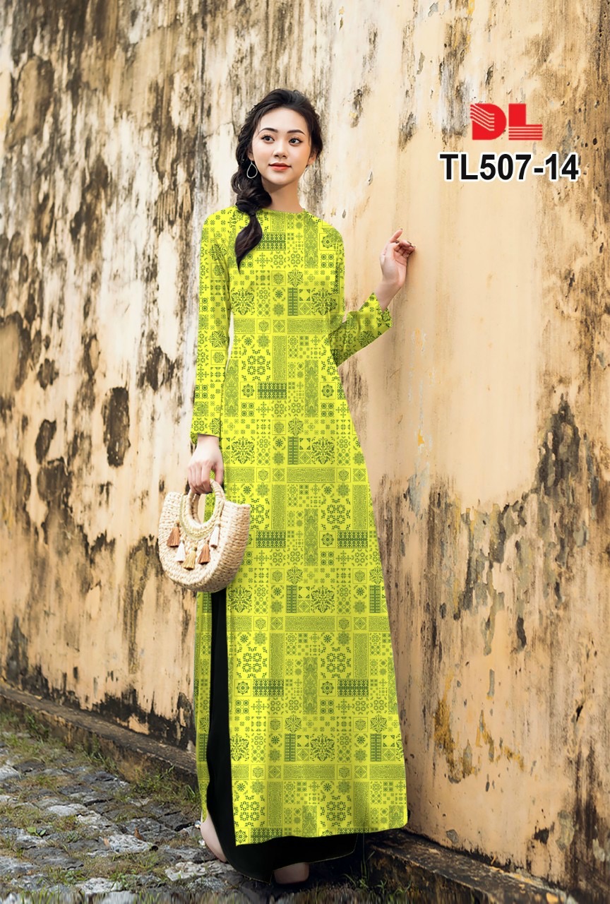 Vải áo dài hoa văn dltl-507 - Ảnh 7