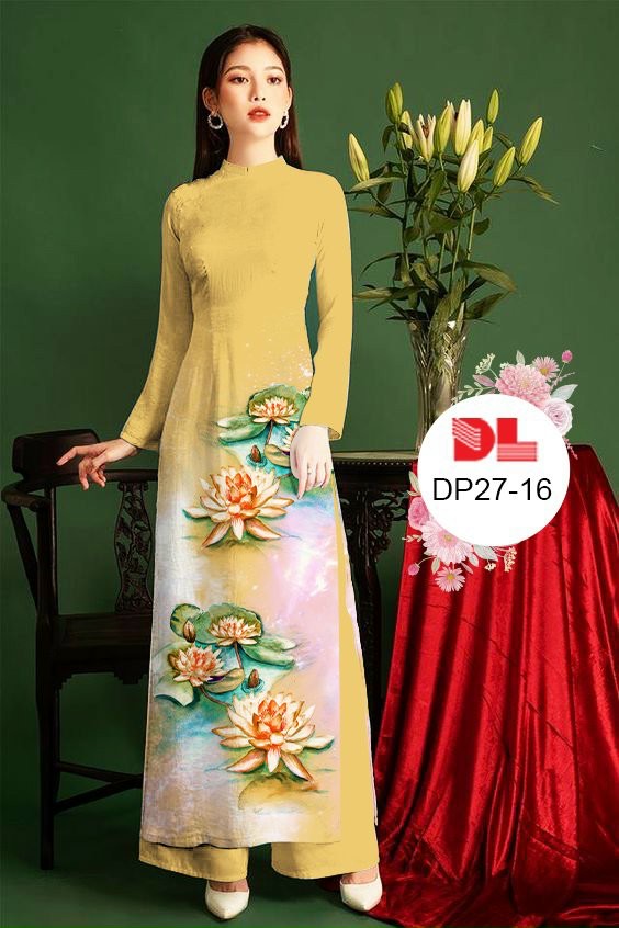Vải áo dài hoa sen dldp-27 - Ảnh 20