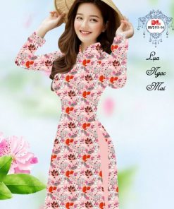 Vải áo dài hoa nguyên áo Dlmv-3111