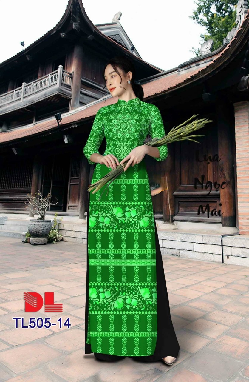 Vải áo dài hoa văn dltl-505 - Ảnh 15