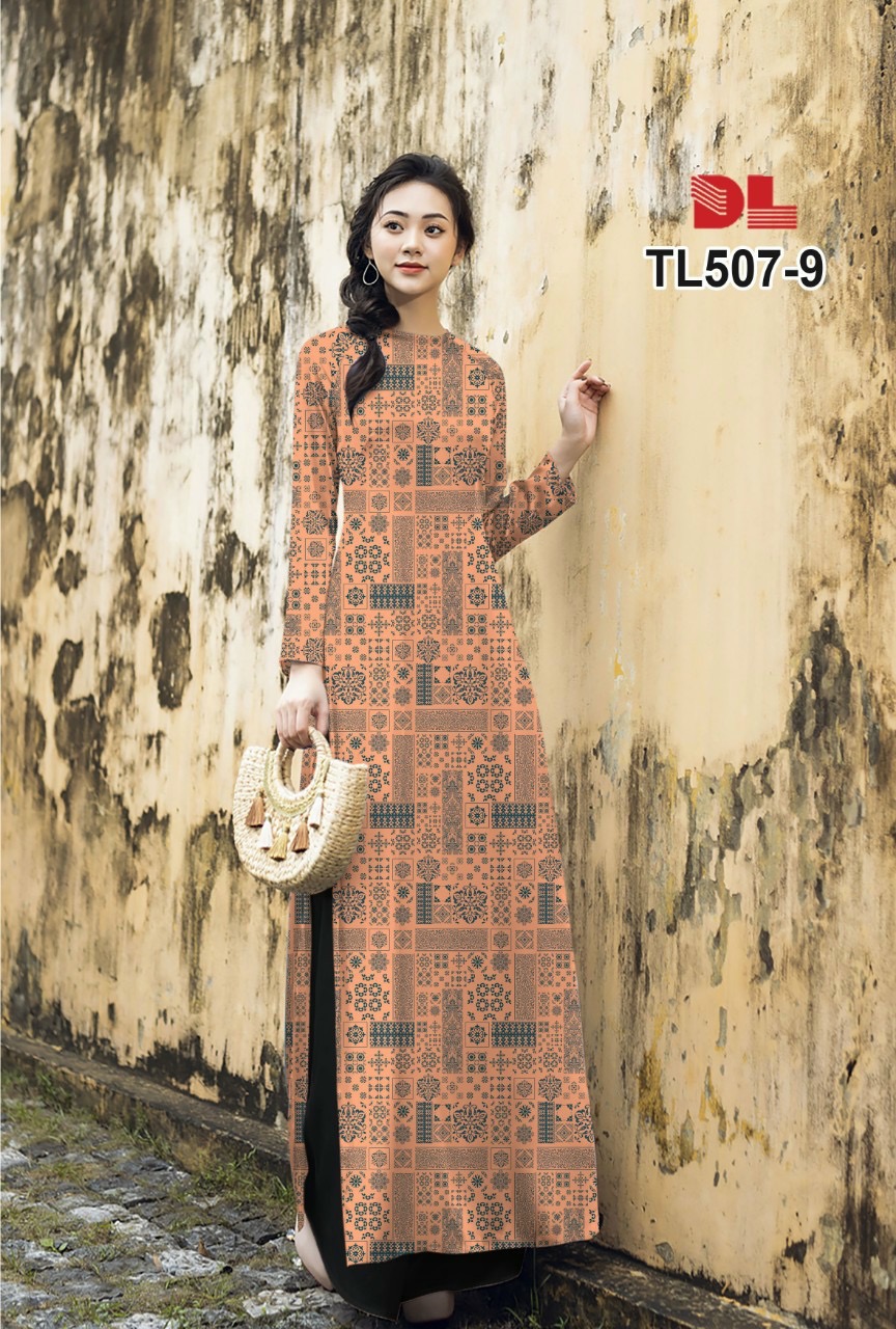 Vải áo dài hoa văn dltl-507 - Ảnh 16