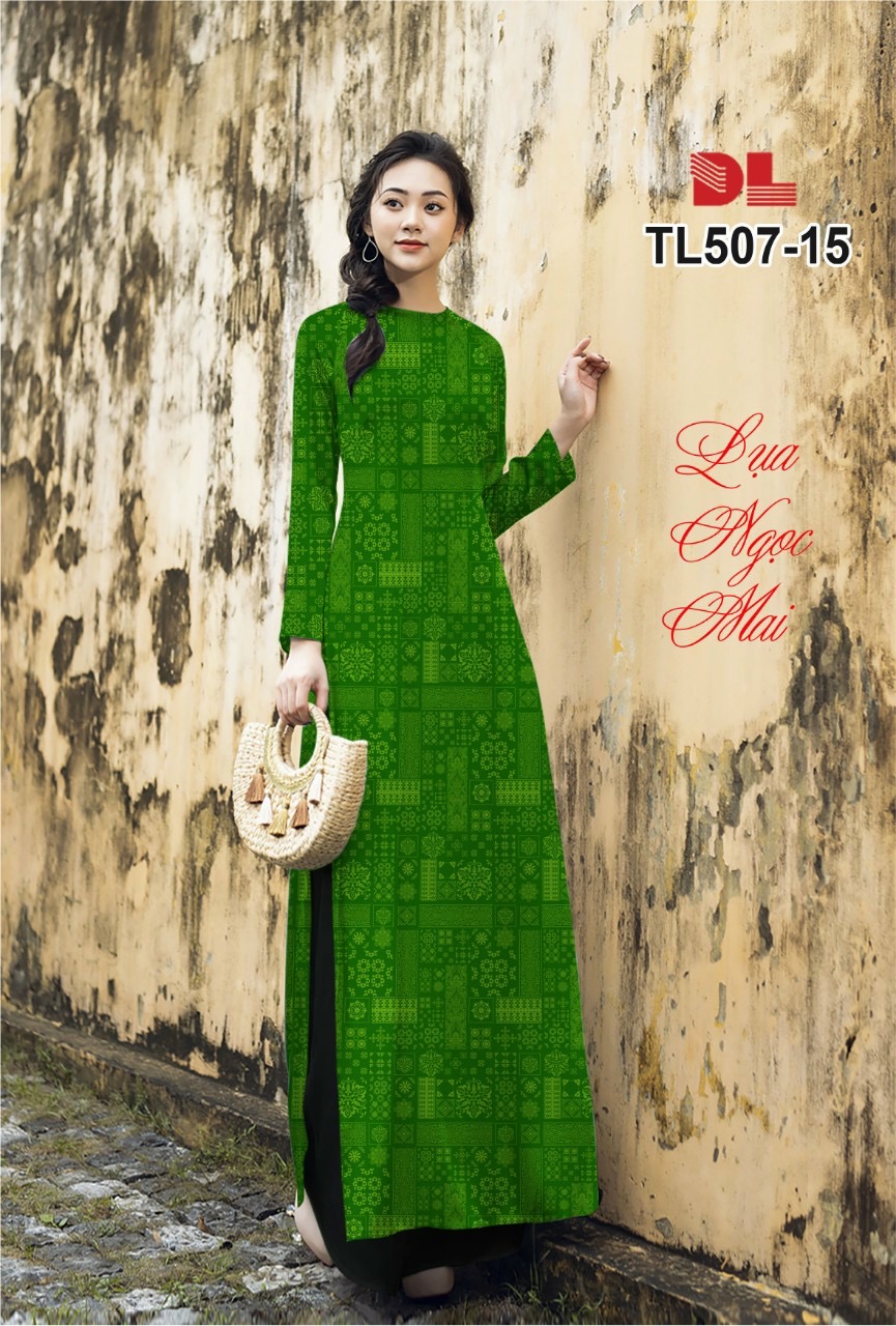 Vải áo dài hoa văn dltl-507 - Ảnh 5