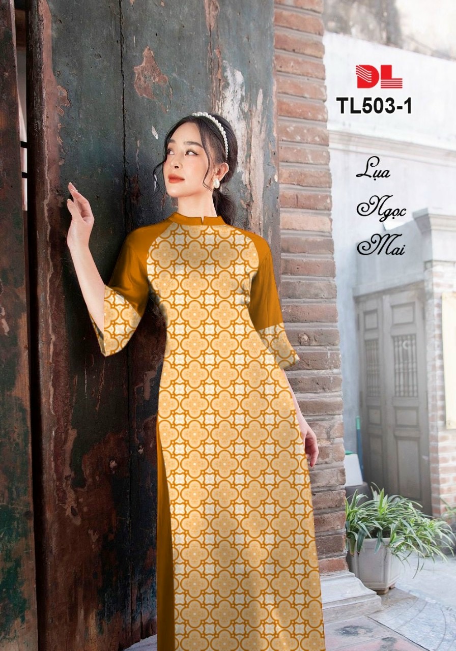 Vải áo dài hoa văn dltl-503 - Ảnh 10