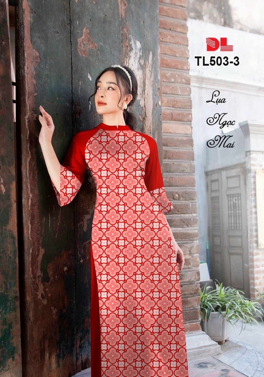 Vải áo dài hoa văn dltl-503 - Ảnh 5