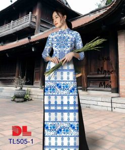 Vải áo dài hoa văn dltl-505