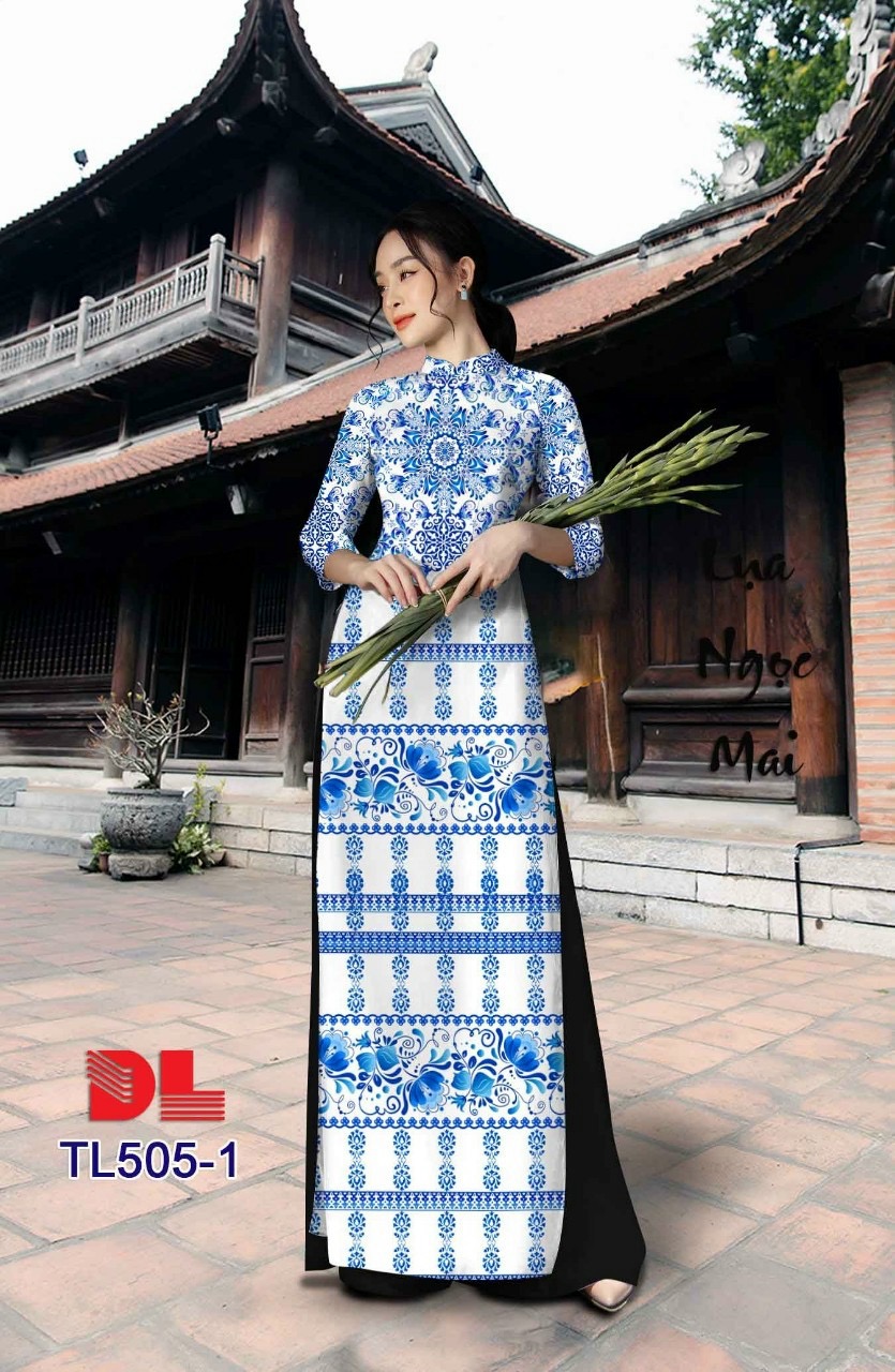 Vải áo dài hoa văn dltl-505