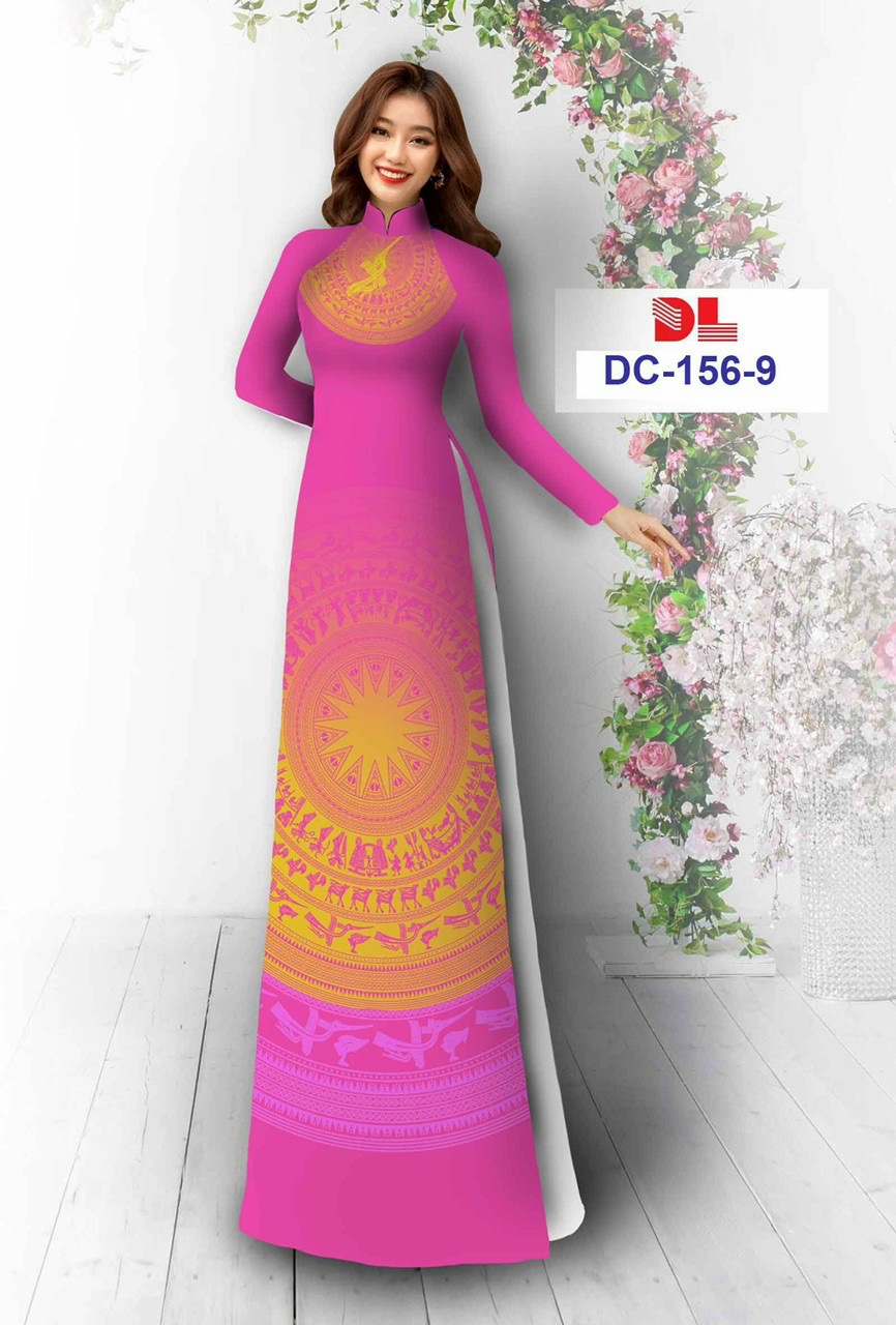 Vải áo dài hoa văn dldc-156 - Ảnh 7
